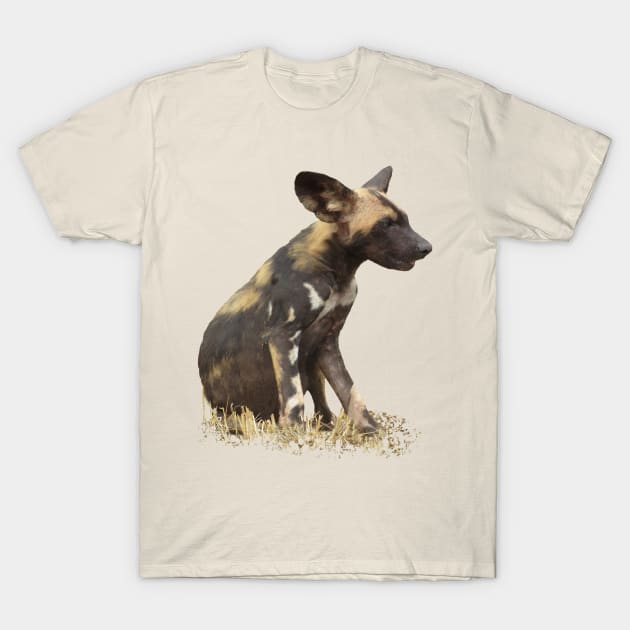 Wilddog - Dog - Sepia - Africa T-Shirt by T-SHIRTS UND MEHR